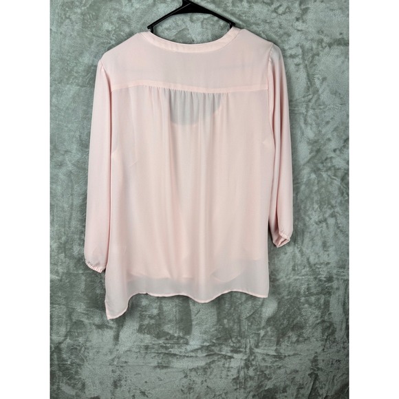 J Jill WearEver Blouse Womens Small Blush Minimalist Capsule Office Top - Picture 8 of 8